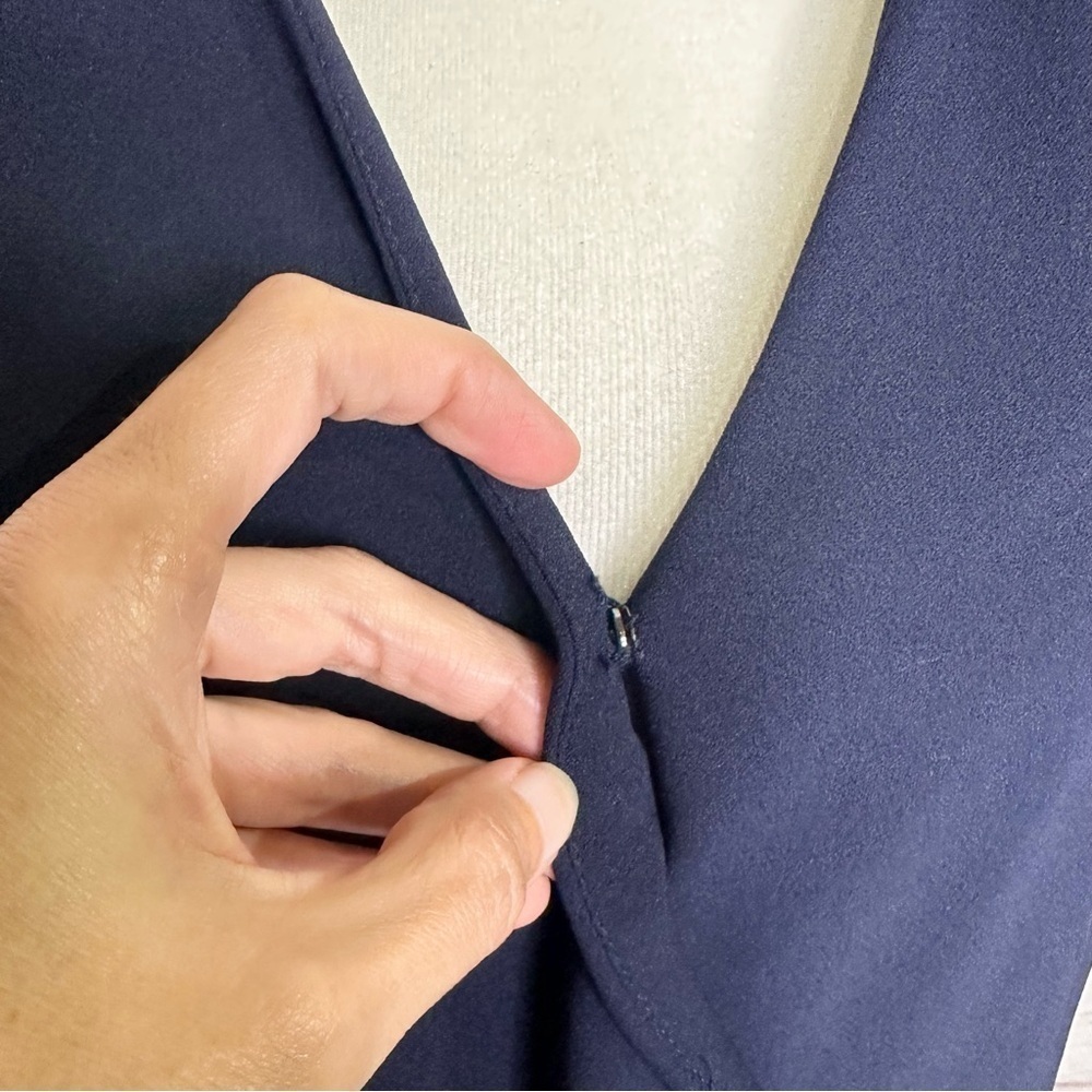 Nanette Lepore Navy Button-Detail Dress - Picture 7 of 15